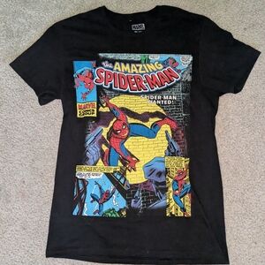 Womes  Black Marvel Spider man shirt